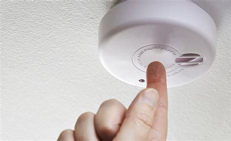 testing hard-wired smoke detectors|fire alarm test button.